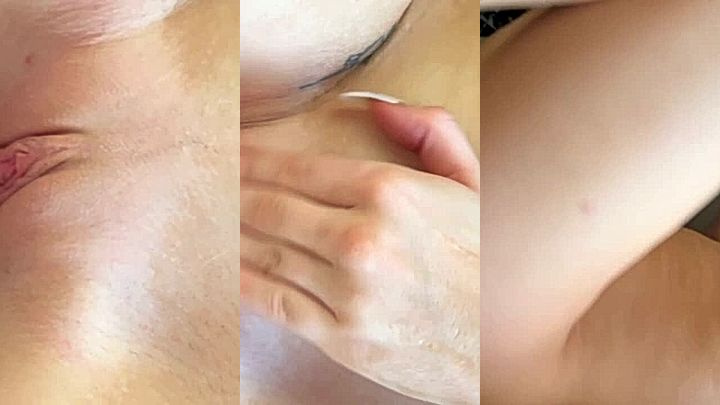 Autumren playing with her pussy and getting fucked while playing with her tits