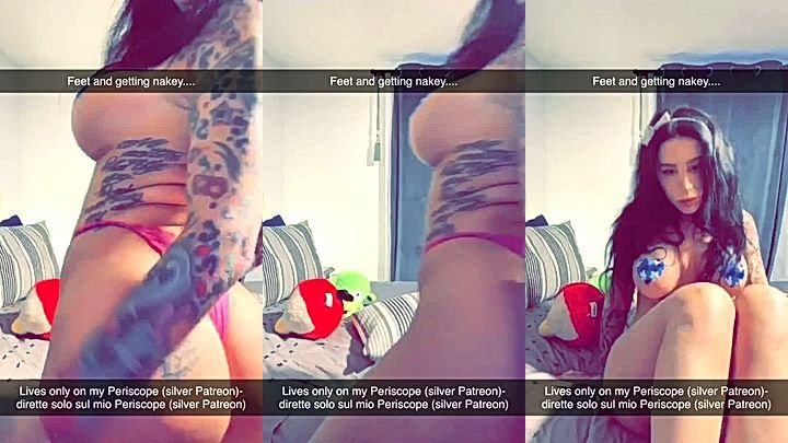 Alex Mucci teasing on the bed in leaked video
