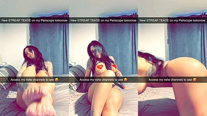 Alex Mucci teasing on the bed naked