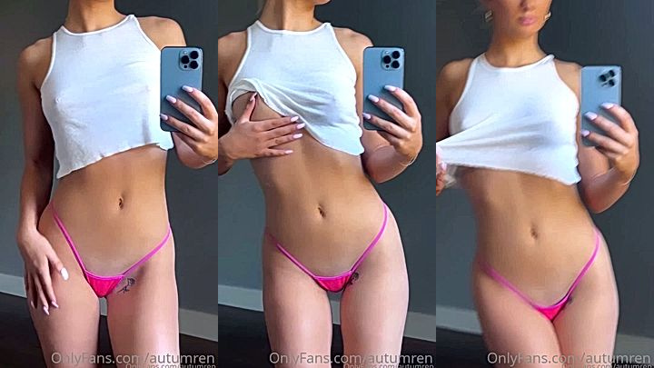 sexy Autumren in a lingerie teasing the camera