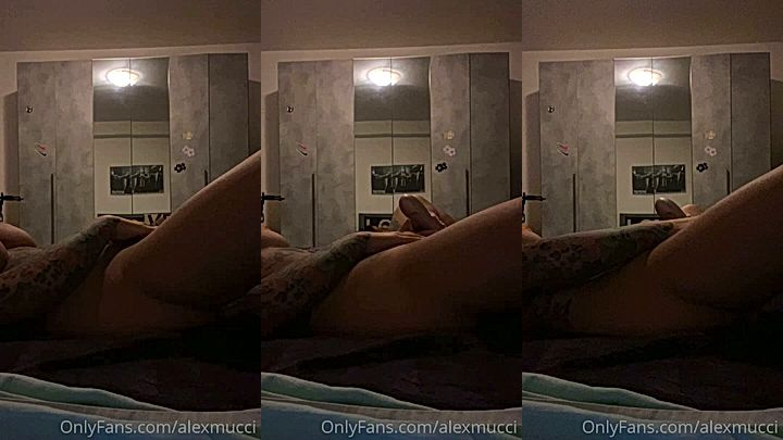 Alex Mucci onlyfans playing with her pussy with a huge dildo