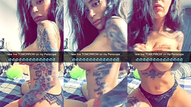 Alex Mucc stripping  her sexy black lingerie in leaked video