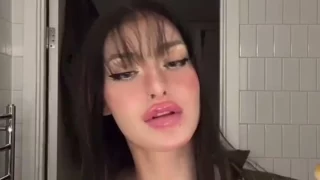 Ari Baby sucking on a banana deep throat