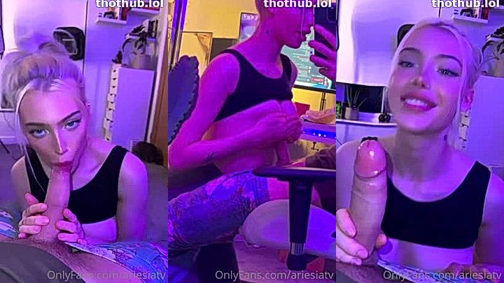 sexy Ari Baby sucking and tits fucking a dick in leaked sextape