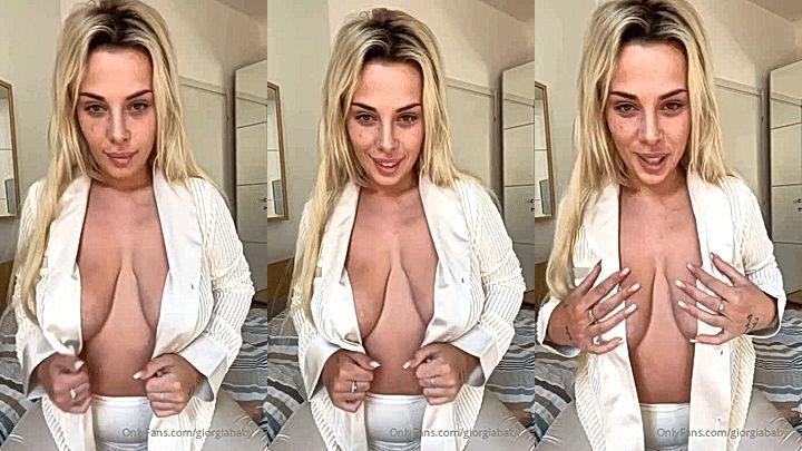 onlyfans tease leaked video of giorgiababy teasing with her big tits