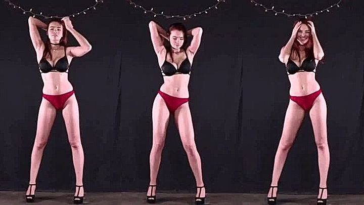 Sabrina Lynn in a sexy lingerie dacing in tease video