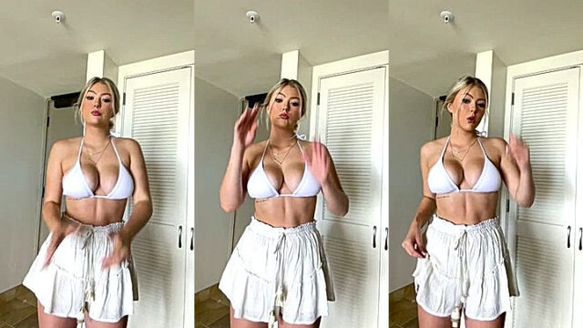 onlyfans Hailey Sigmond in a sexy lingerie dancing in leaked video