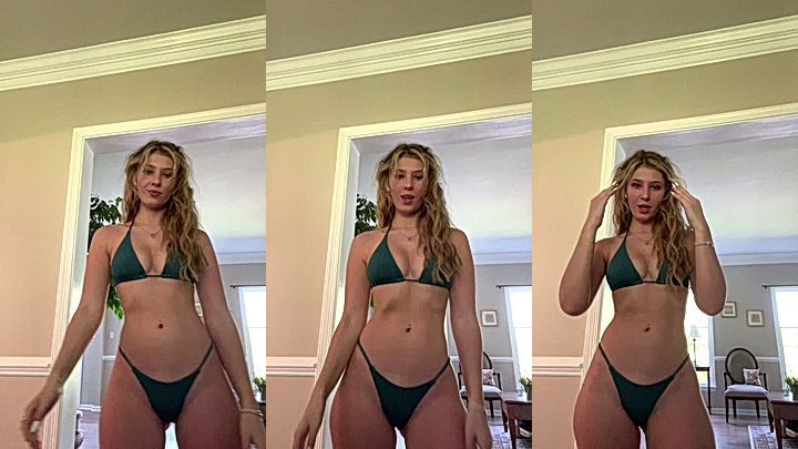 onlyfans leaked video Jessgeng posing in sexy green lingerie