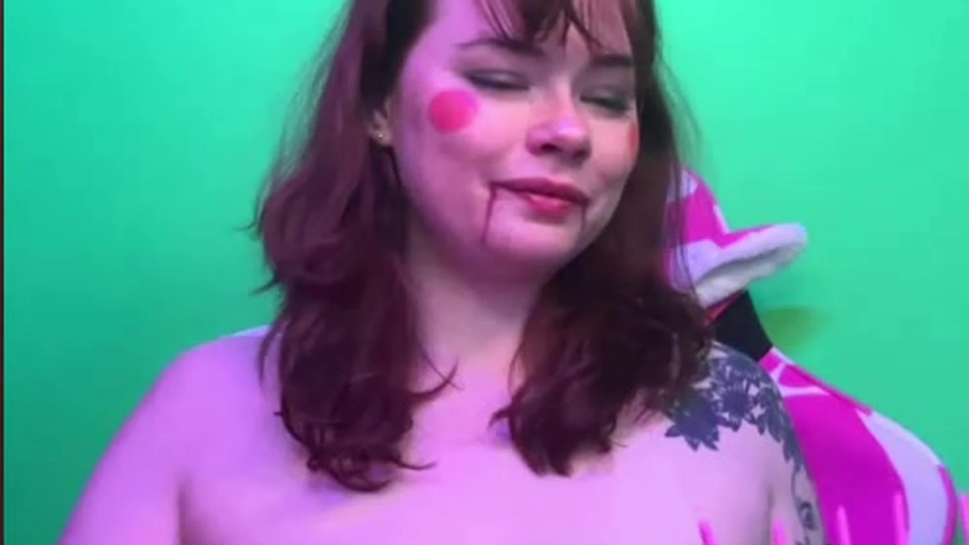 Sabrina Lynn removed her bra to expose her small tits