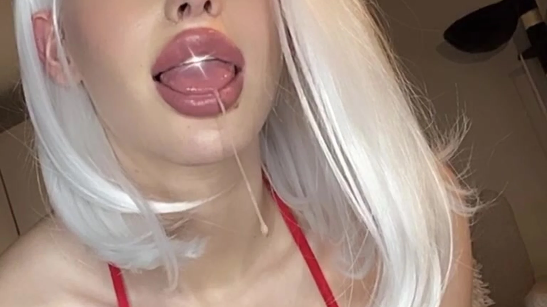 Ari Baby in a sexy nurse lingerie teasing on camera