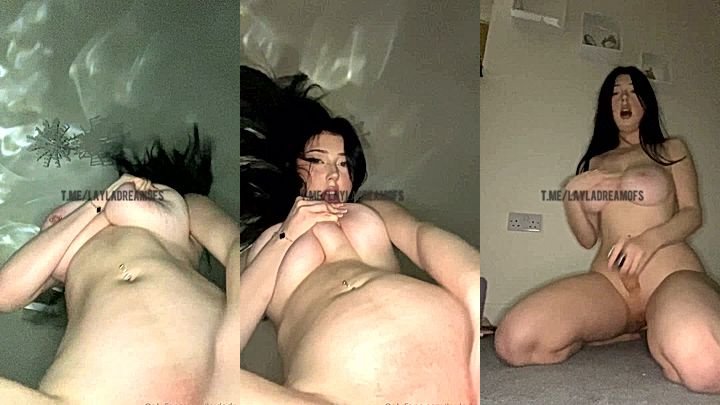 Layla Dream masturbating in newly leaked onlyfans sextape