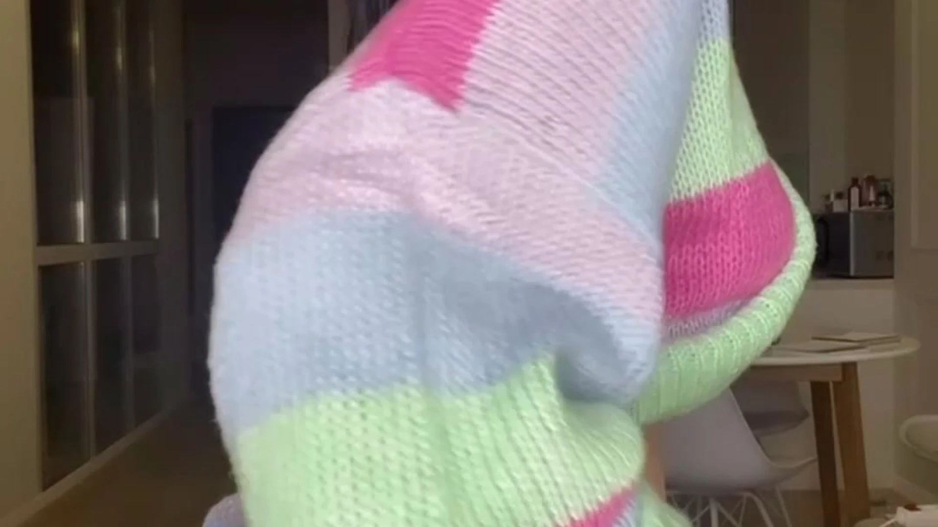 sexy Irena Ortega rubbing her small ass on camera