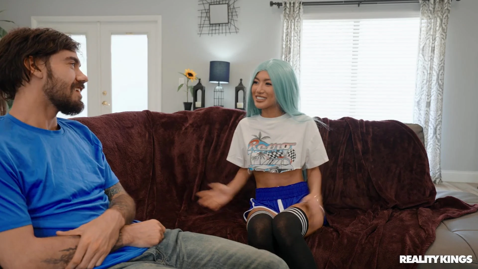 sexy clara trinity leaked sextape sucking and fucking her visitor