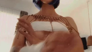 cosplayer Amanda Welp  dancing and showing her Big Tits