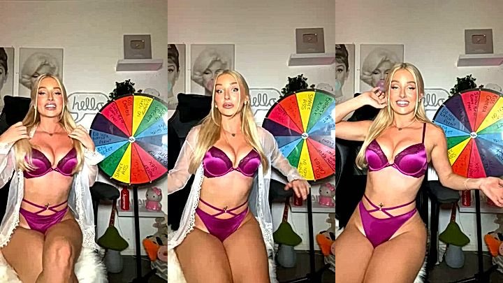 onlyfans Charlotte Parkes removed her cloth to show her lingerie on camera