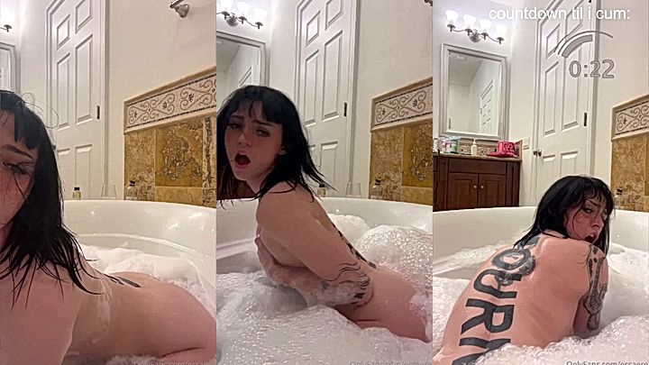 nude essaere shaking her small ass in the bath tub