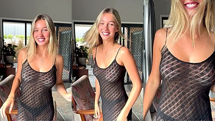 onlyfans leaked video of Ellaalexandraxo in a sexy transparent lingerie