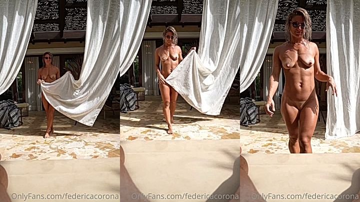 federicacorona posing naked in a slow motion leaked video
