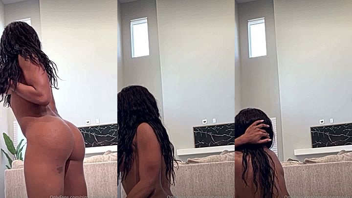 naked Qimmah Russo shaking her ass in leaked video