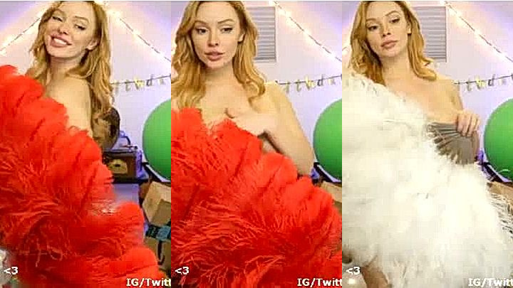 Austin White teasing with her sexy slim body