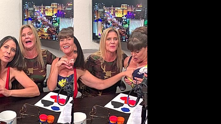 onlyfans Christy Canyon in a sexy lingerie talking on camera