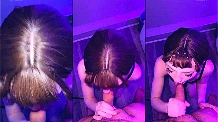 onlyfans leaked sextape of Strawbeariemilkk sucking a big dick