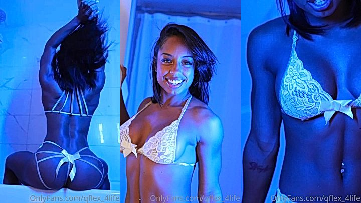 onlyfans leaked slow motion video of Qimmah Russo posing in a sexy lingerie