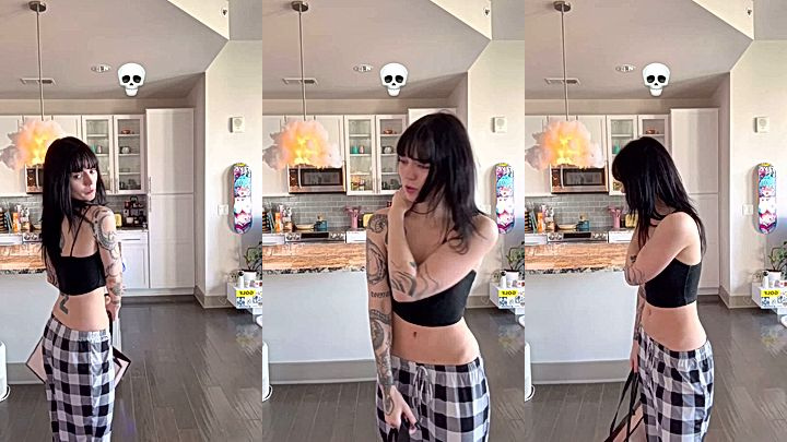 2 sexy model playing football ans showing off their small asses