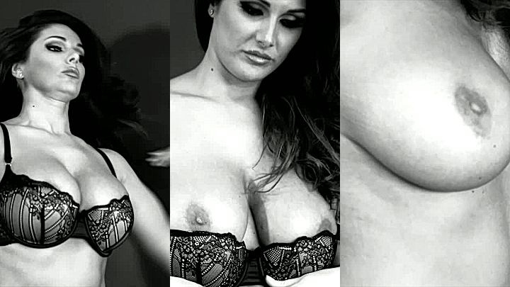 Lucy Pinder posing in a sexy lingerie in newly leaked video