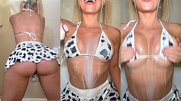 onlyfans leaked xxx video of Charlotte Parkes smacking and shaking her ass