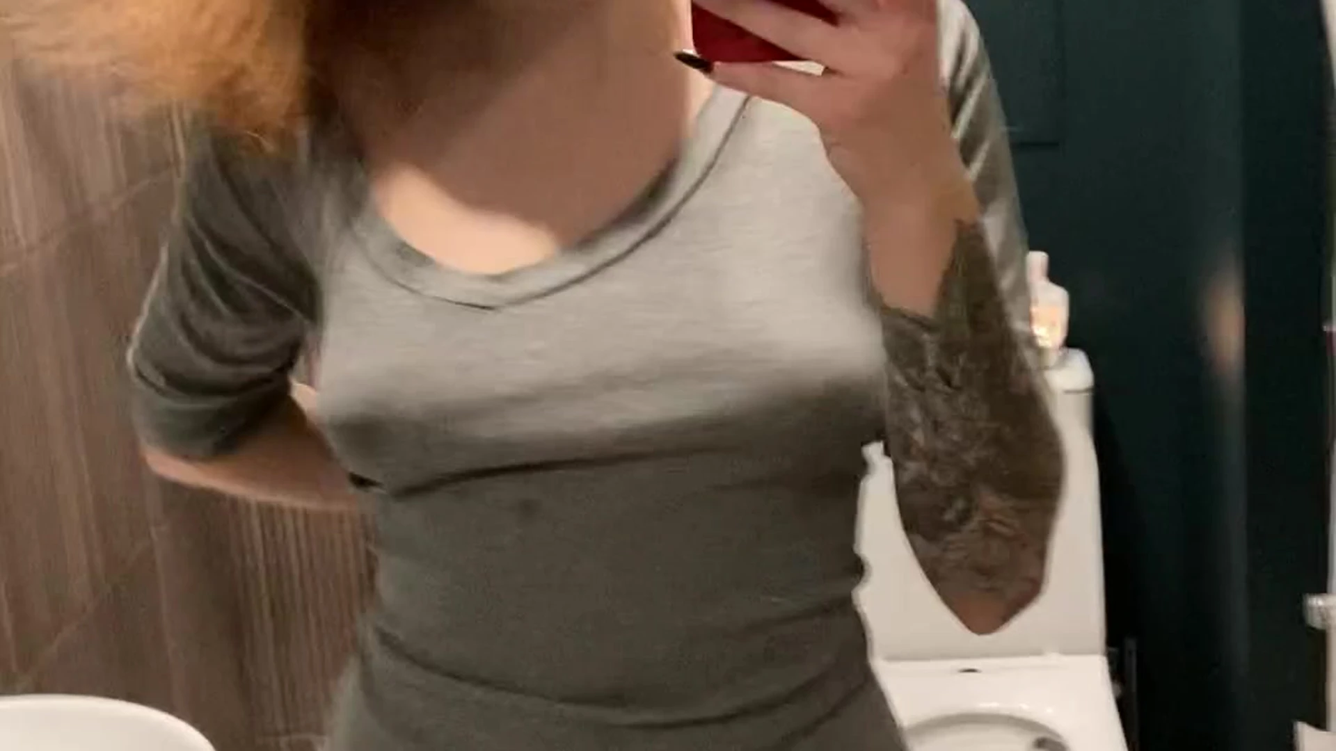 onlyfans aventurinex taking a selfie in shower lifting her top p showing her ass and pussy